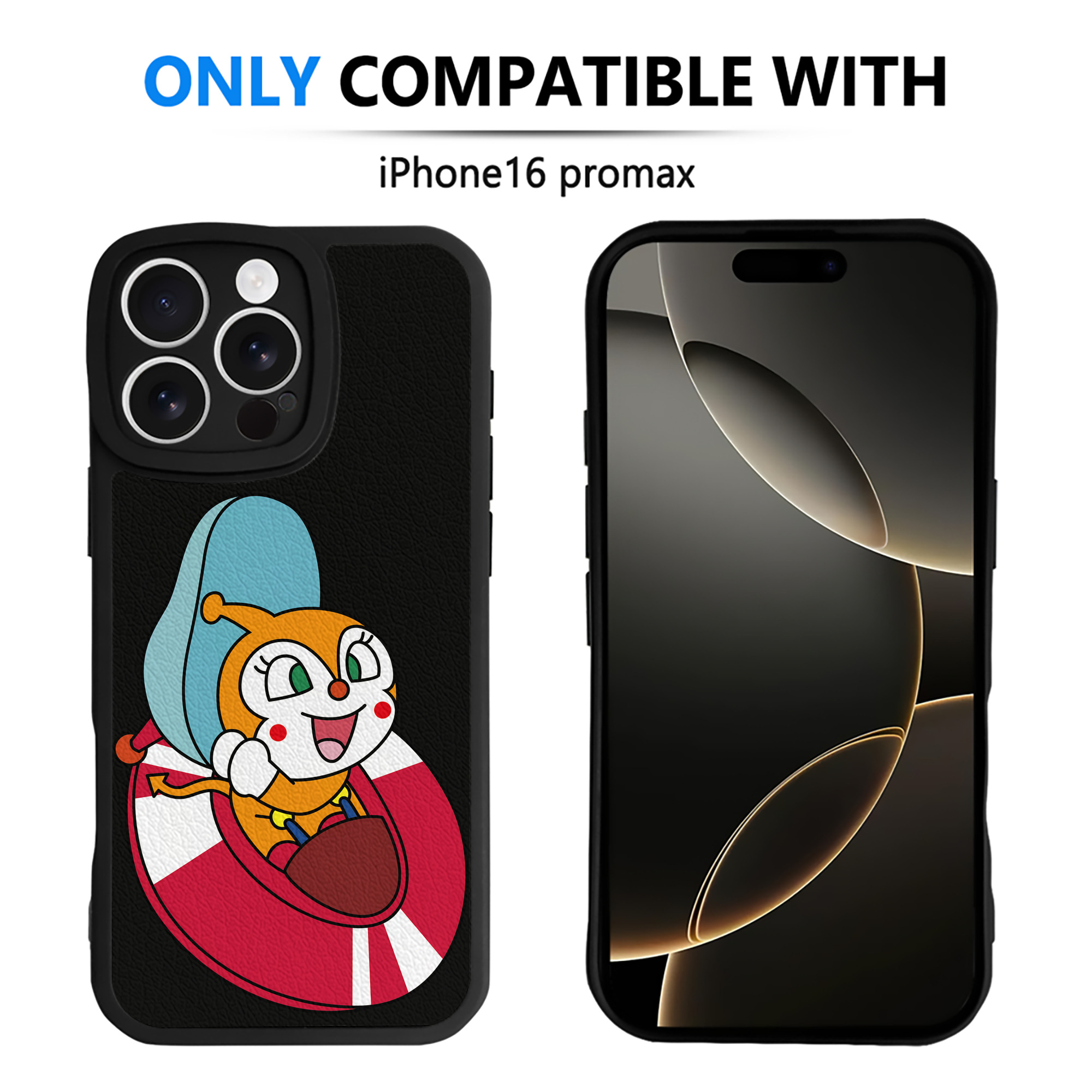 （画像用） アンパンマン Anpanman 【iPhone 16シリーズ対応】シリコンスマホケース（レザー調） 材質：シリコン
